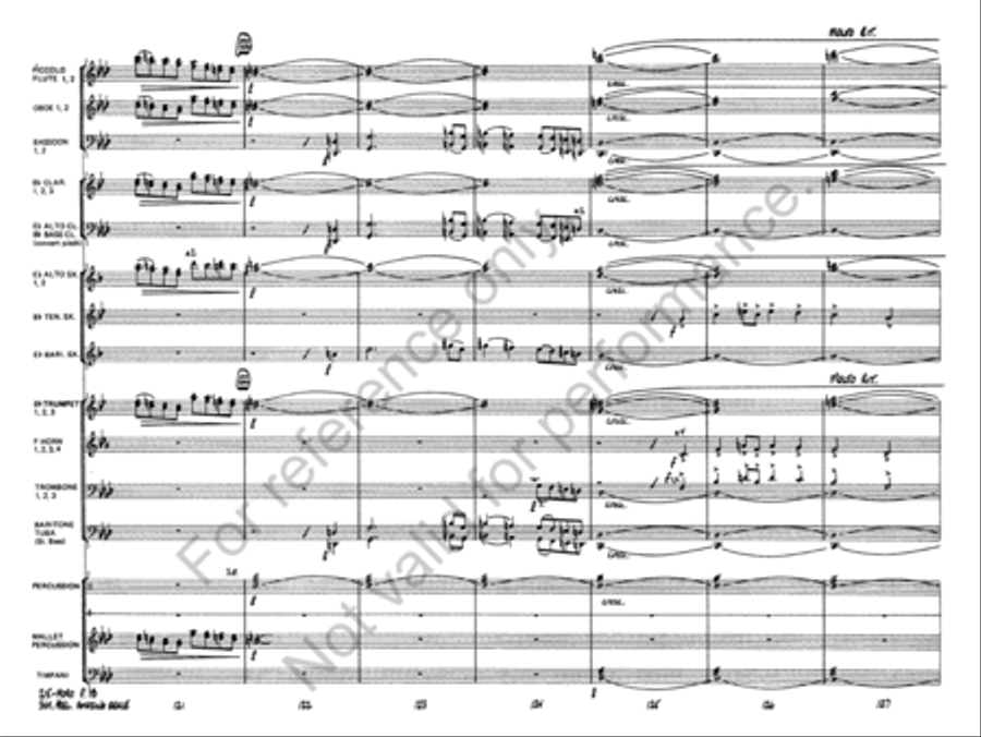 Symphonic Variations on Amazing Grace Concert Band scores gallery preview page 19
