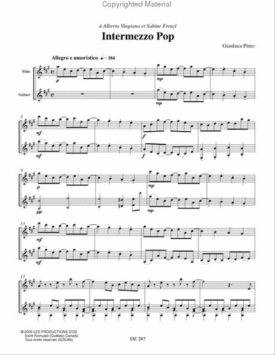 Intermezzo Pop Flute scores gallery preview page 2