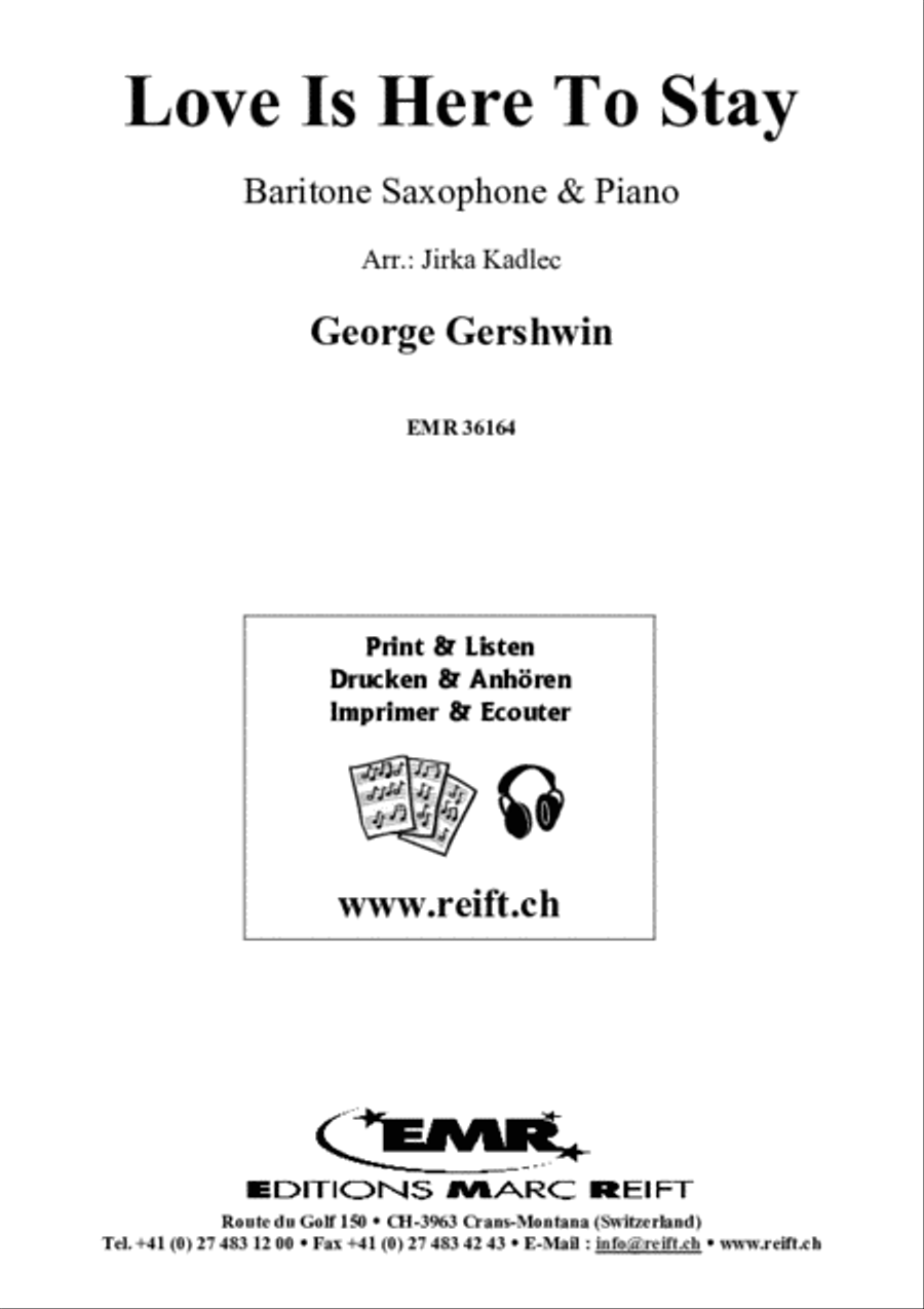 Love Is Here To Stay Love Is Here To Stay Baritone Saxophone scores gallery preview page 2