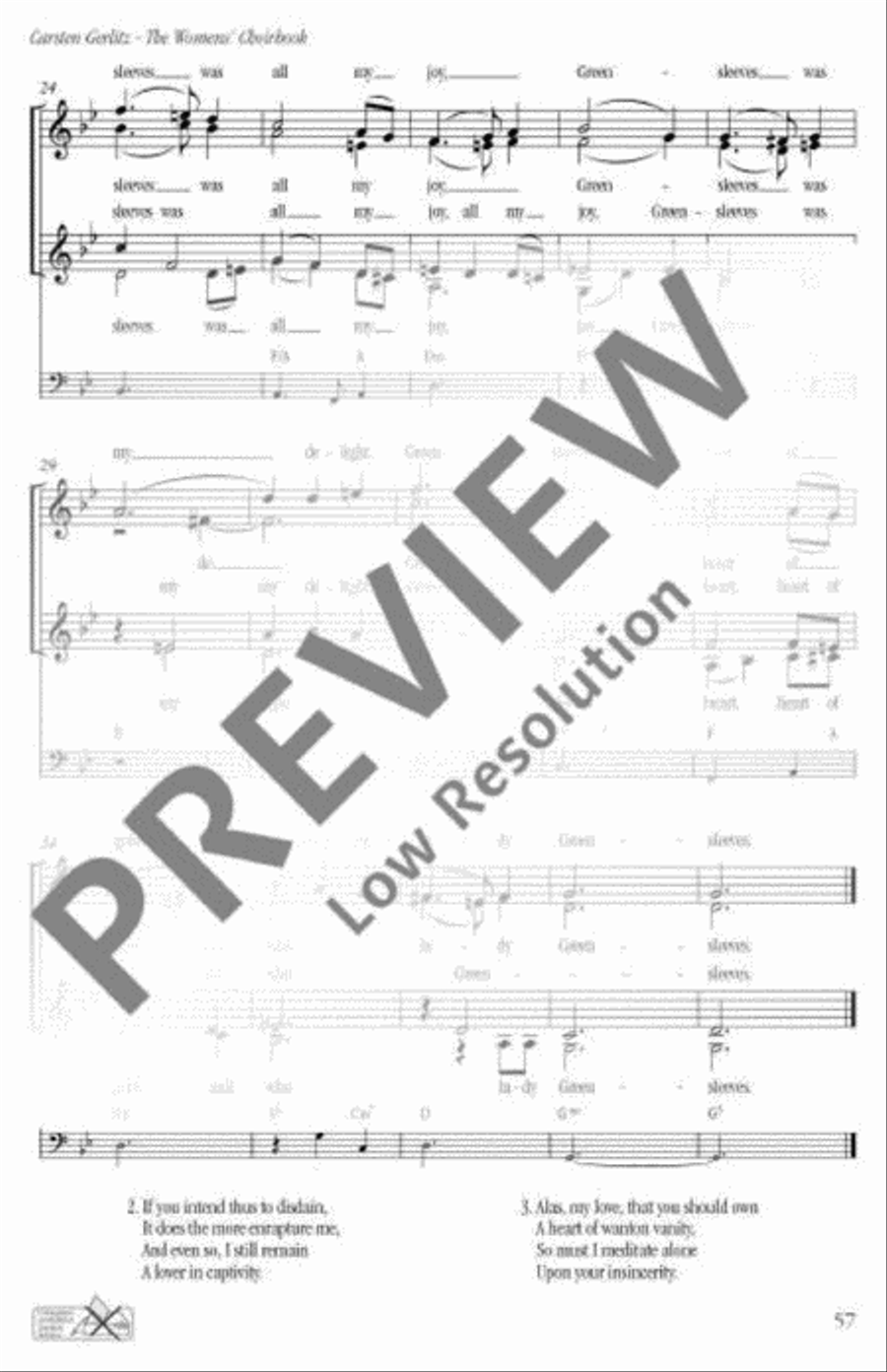 Greensleeves SSAA scores gallery preview page 4