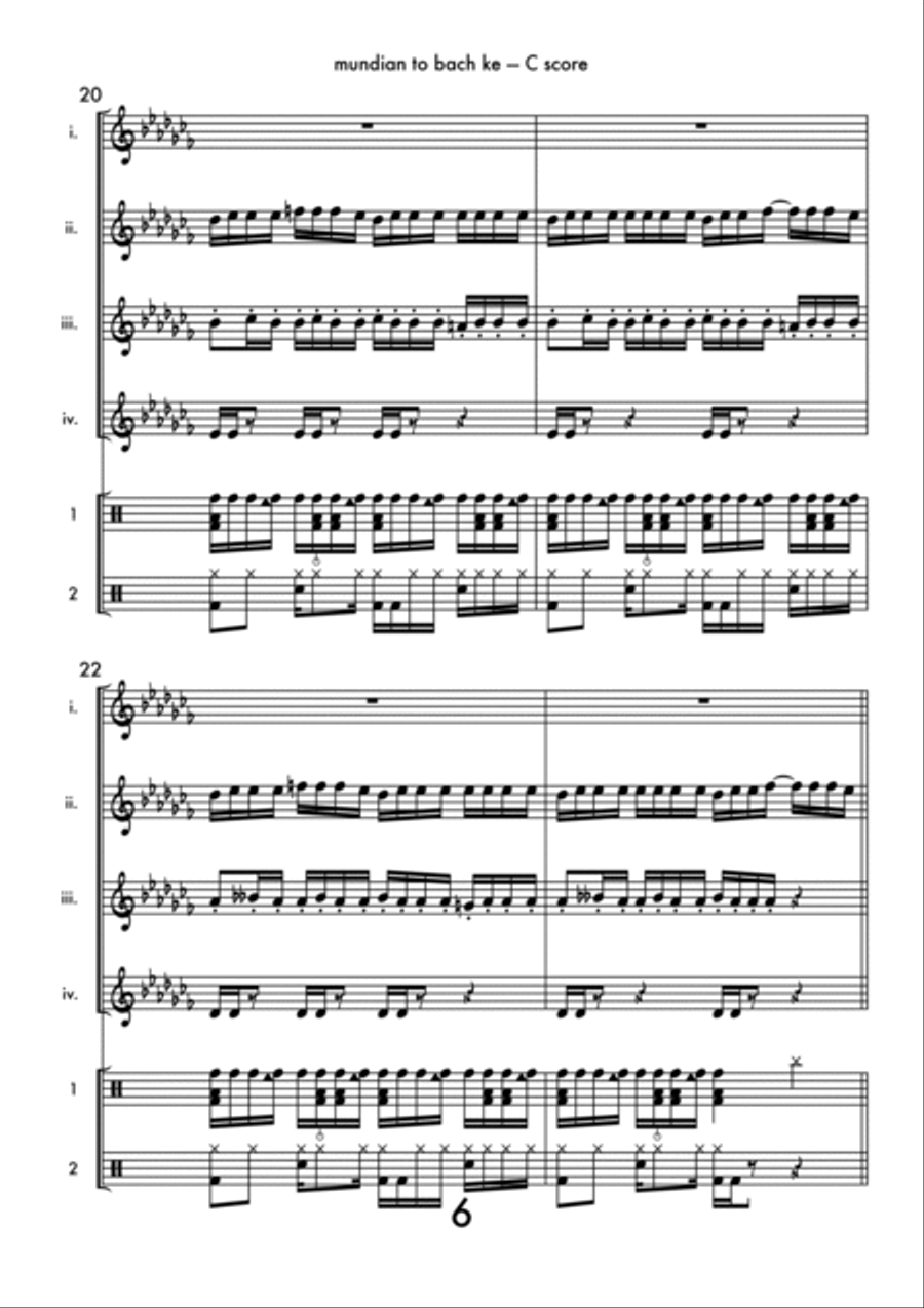 Mundian To Bach Ke Flute scores gallery preview page 6