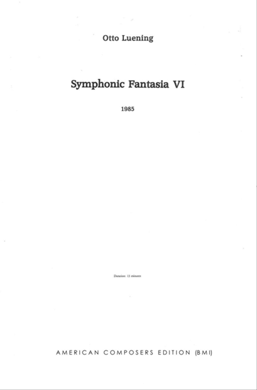 [Luening] Symphonic Fantasia No. 6 Full Orchestra scores gallery preview page 3