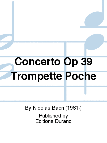 Concerto Op 39 Trompette Poche