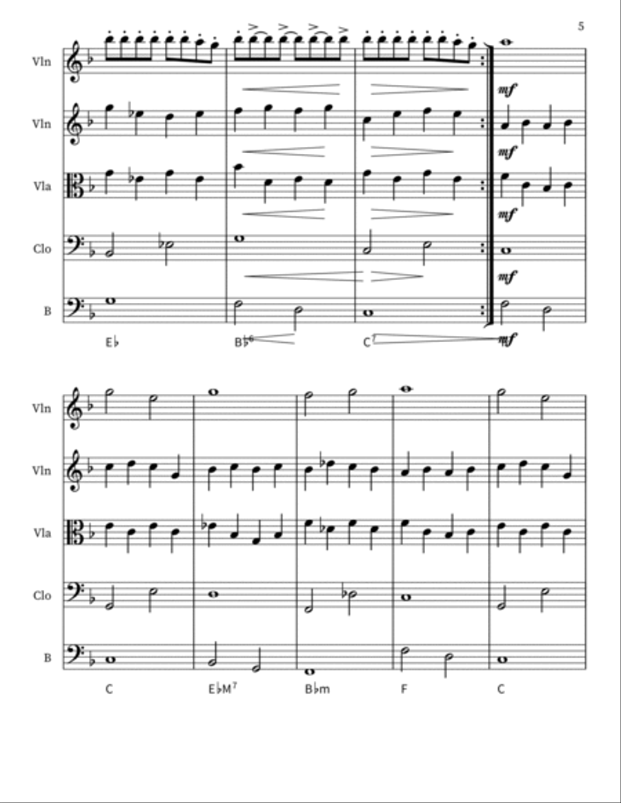 Arisian Sonata Small Ensemble scores gallery preview page 5