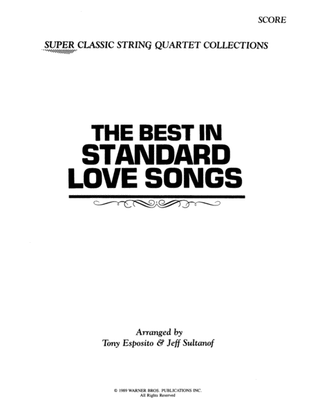 The Best in Standard Love Songs