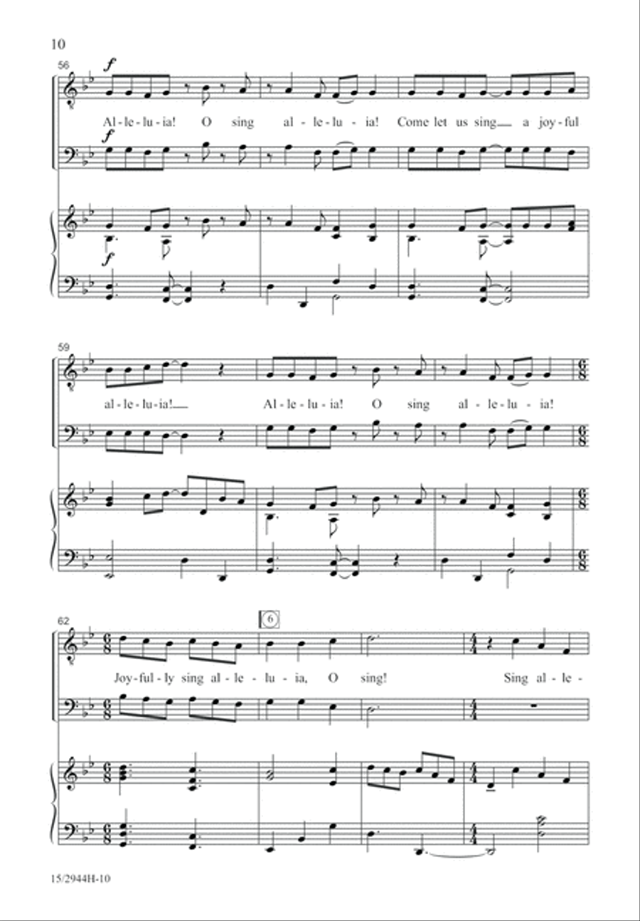 A Festive Alleluia TB scores gallery preview page 10