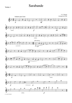 Handel Sarabande, for string quartet, CH109