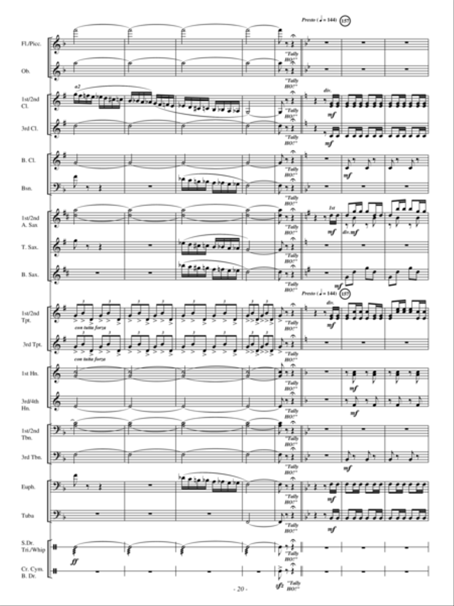 A Hunting Scene A Hunting Scene Concert Band scores gallery preview page 19