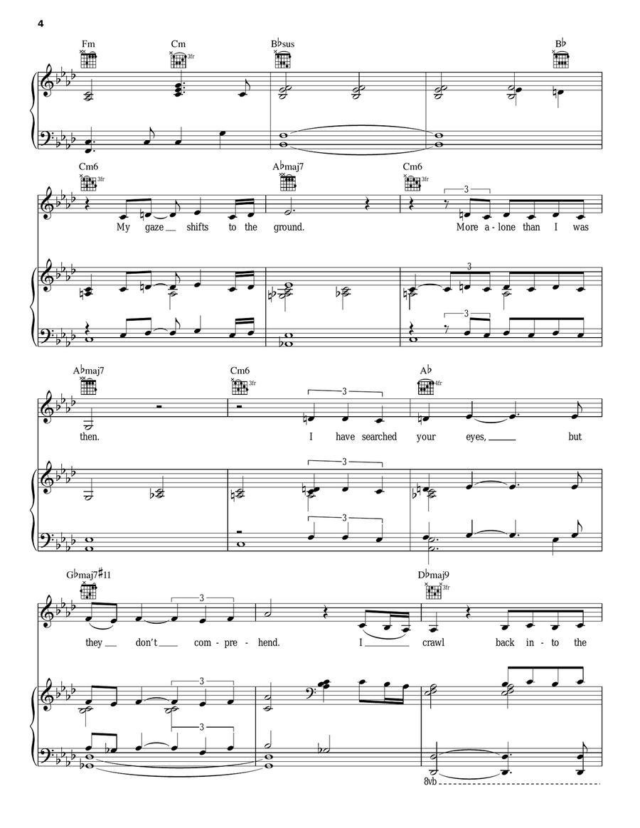 White Suburban Acoustic Guitar scores gallery preview page 4