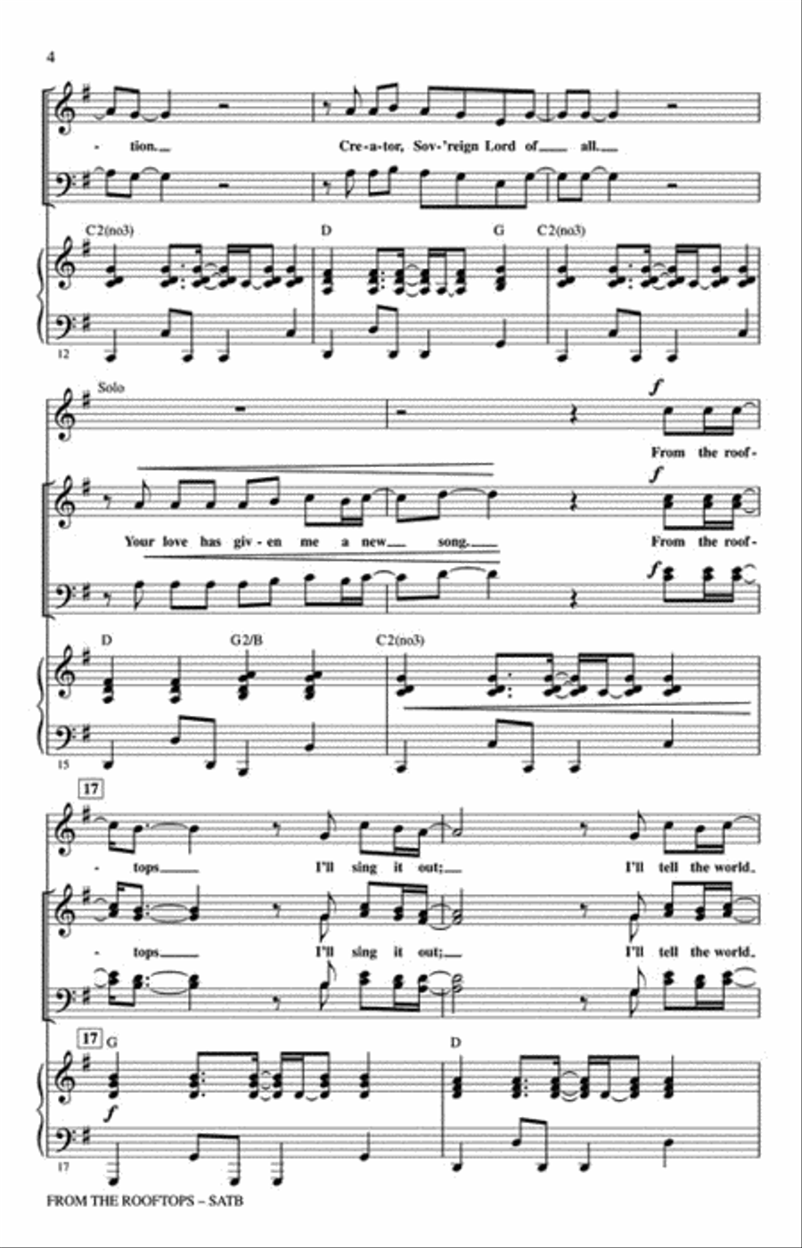 From the Rooftops 4-Part scores gallery preview page 3