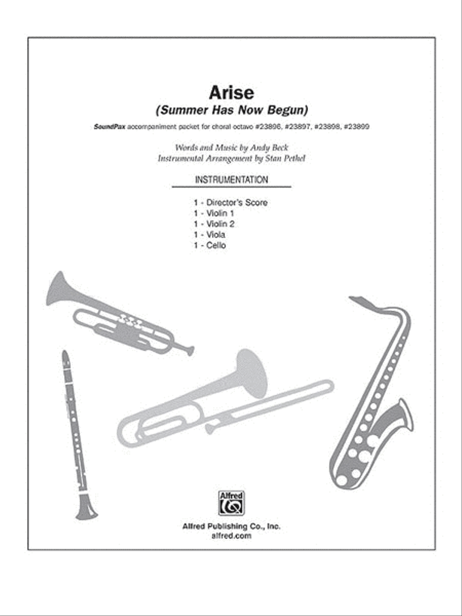 Arise (Summer Has Now Begun) Choir scores gallery preview page 1