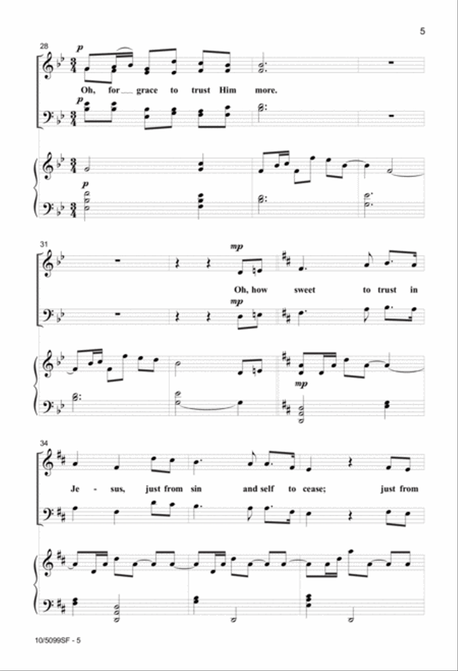 Oh, How Sweet 4-Part scores gallery preview page 5