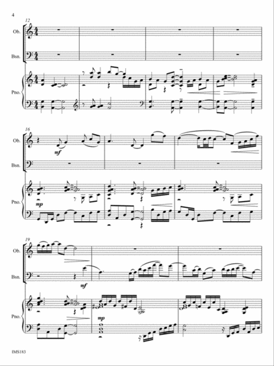 Summer Soliloquy Bassoon scores gallery preview page 5