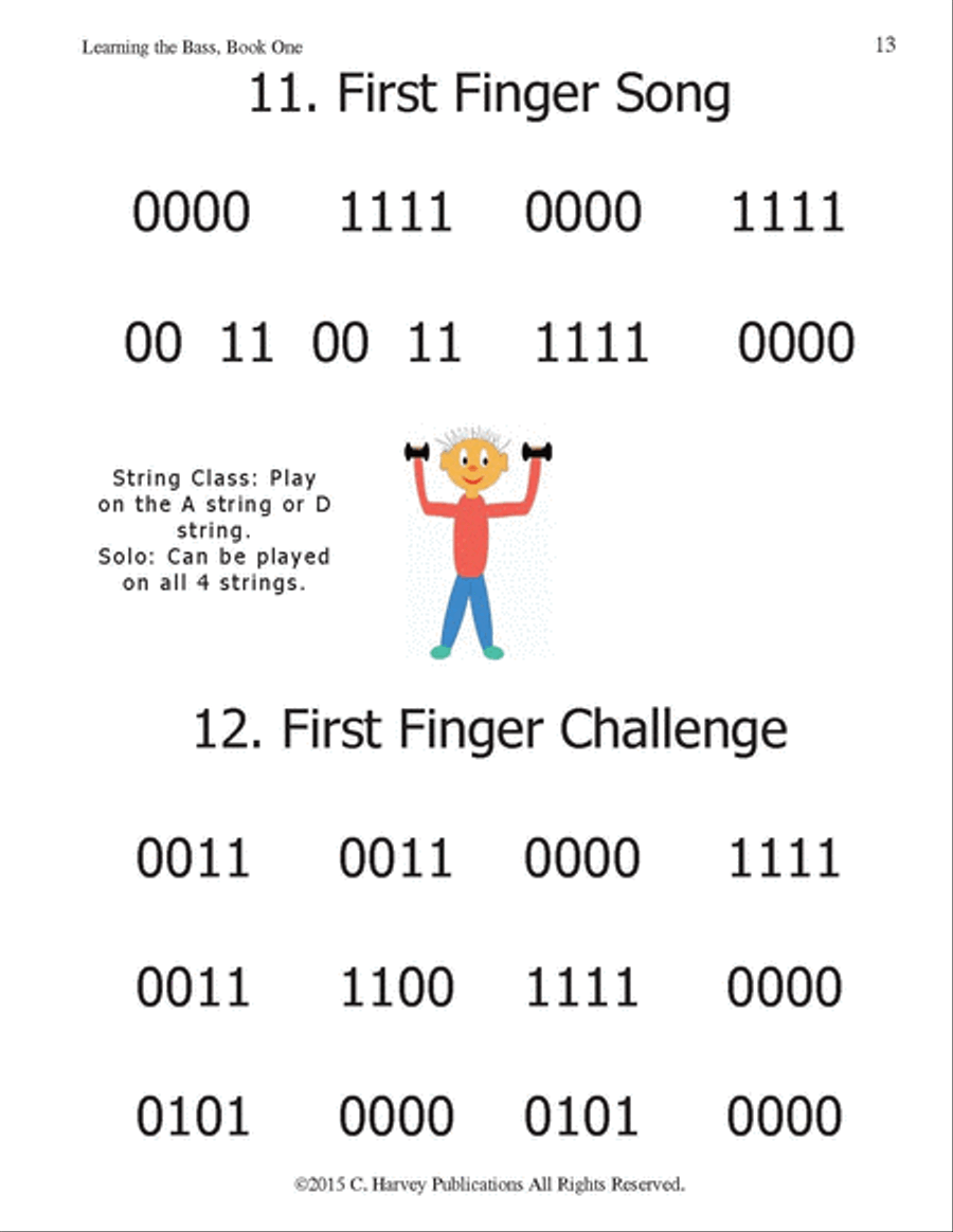 Learning the Bass, Book One Double Bass scores gallery preview page 2
