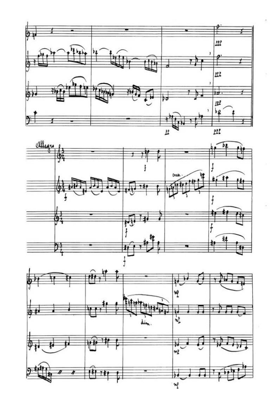 Kwartet No 1 Clarinet Quartet scores gallery preview page 2