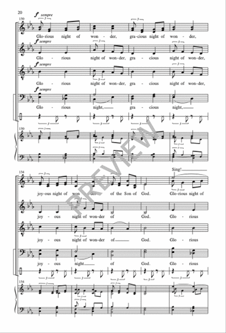 Singing, We Come Singing Divisi scores gallery preview page 20