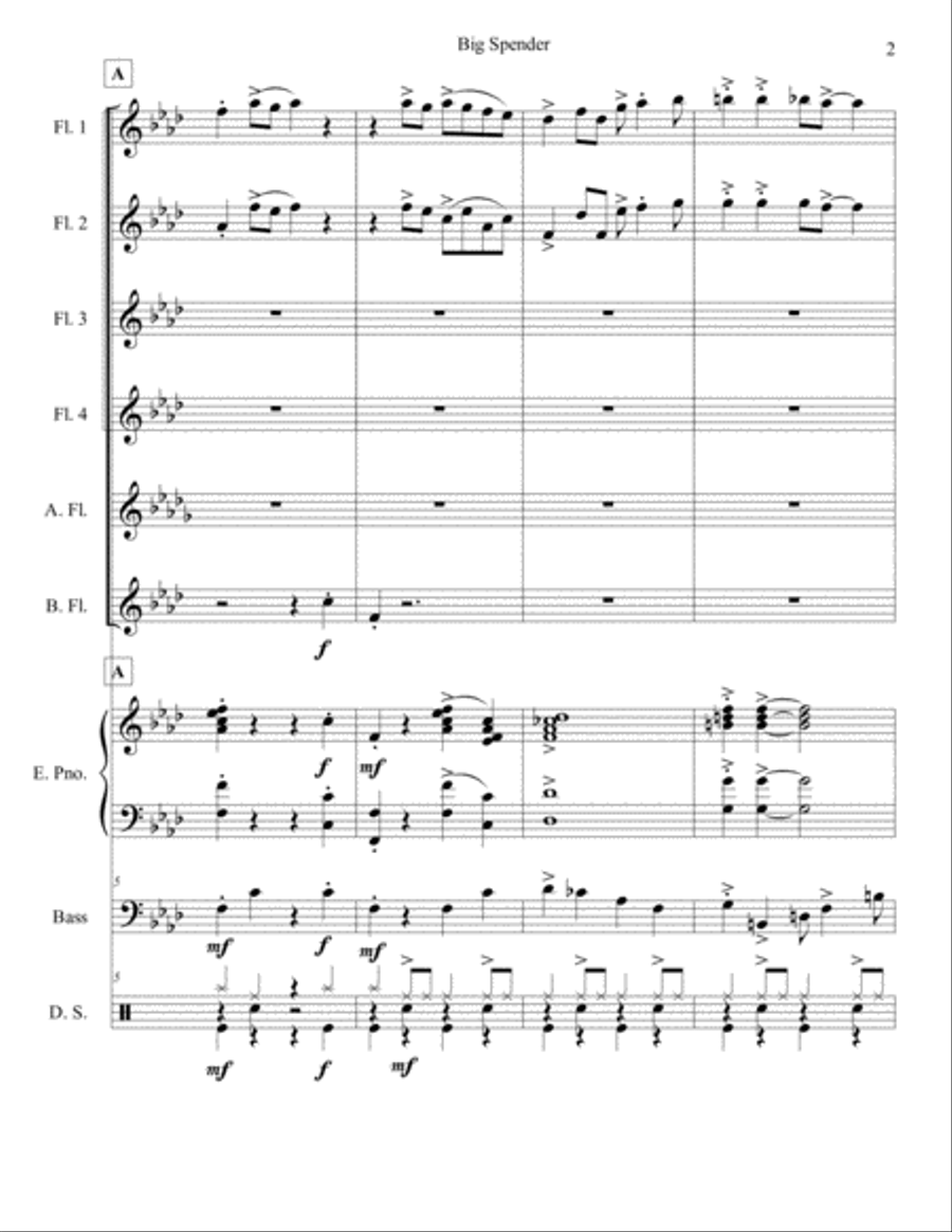 Big Spender Big Spender Small Ensemble scores gallery preview page 2