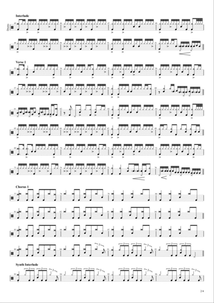 The Price Drum Set scores gallery preview page 2
