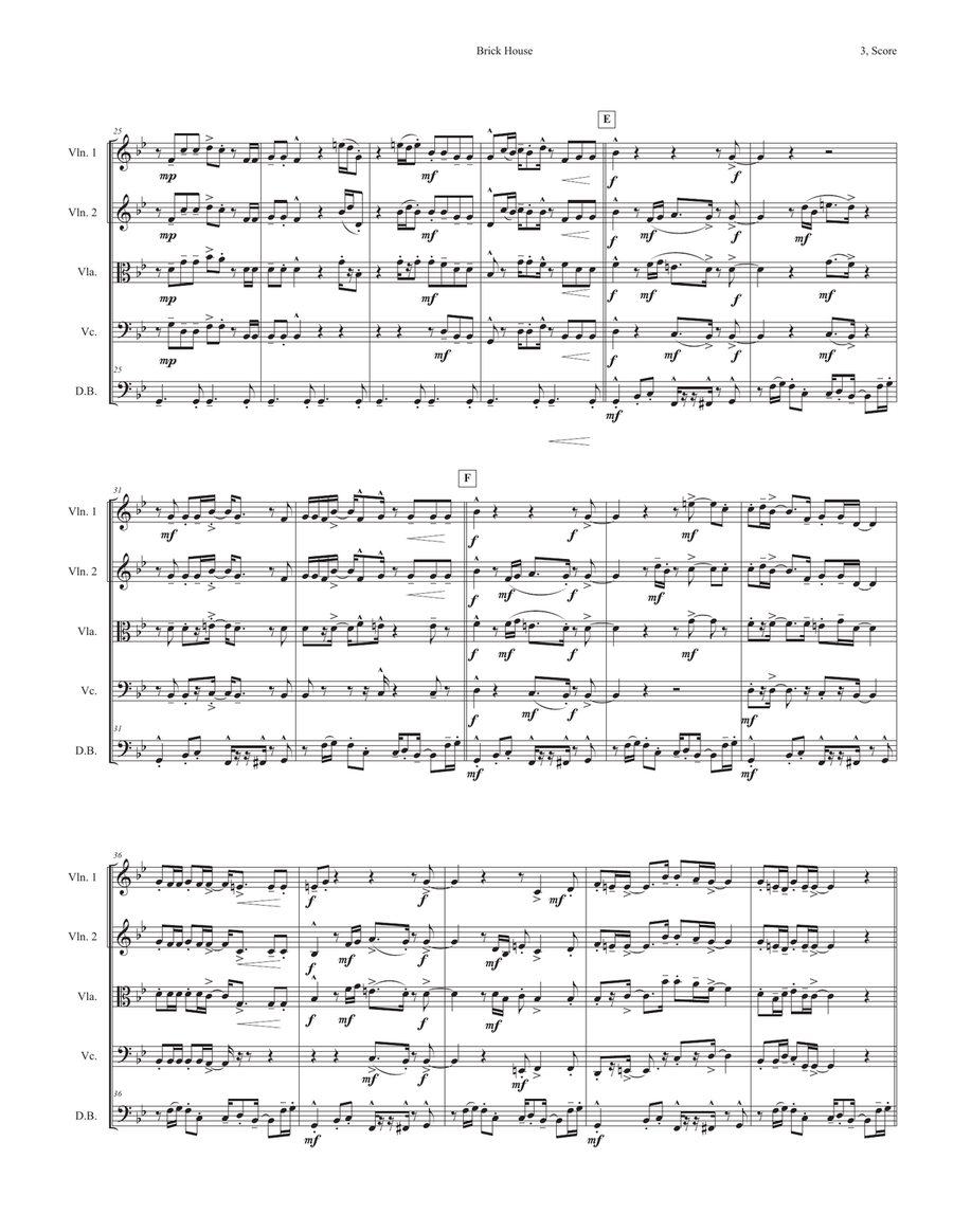 Brick House String Orchestra scores gallery preview page 3
