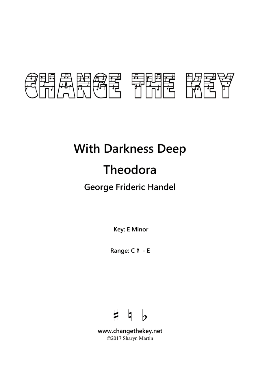 With Darkness Deep - E Minor Voice Solo scores gallery preview page 1