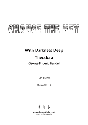 Book cover for With Darkness Deep - E Minor