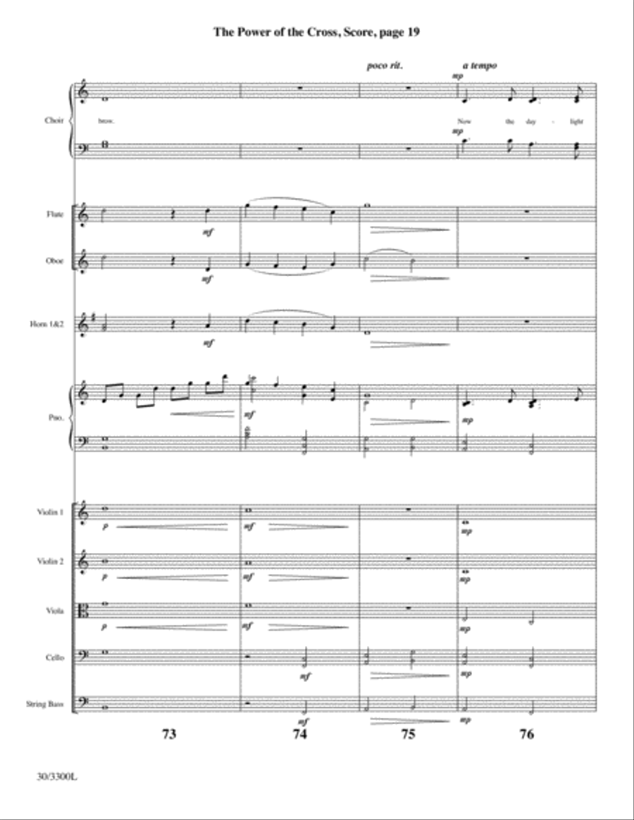 The Power of the Cross - Instrumental Ensemble Score and Parts image number null