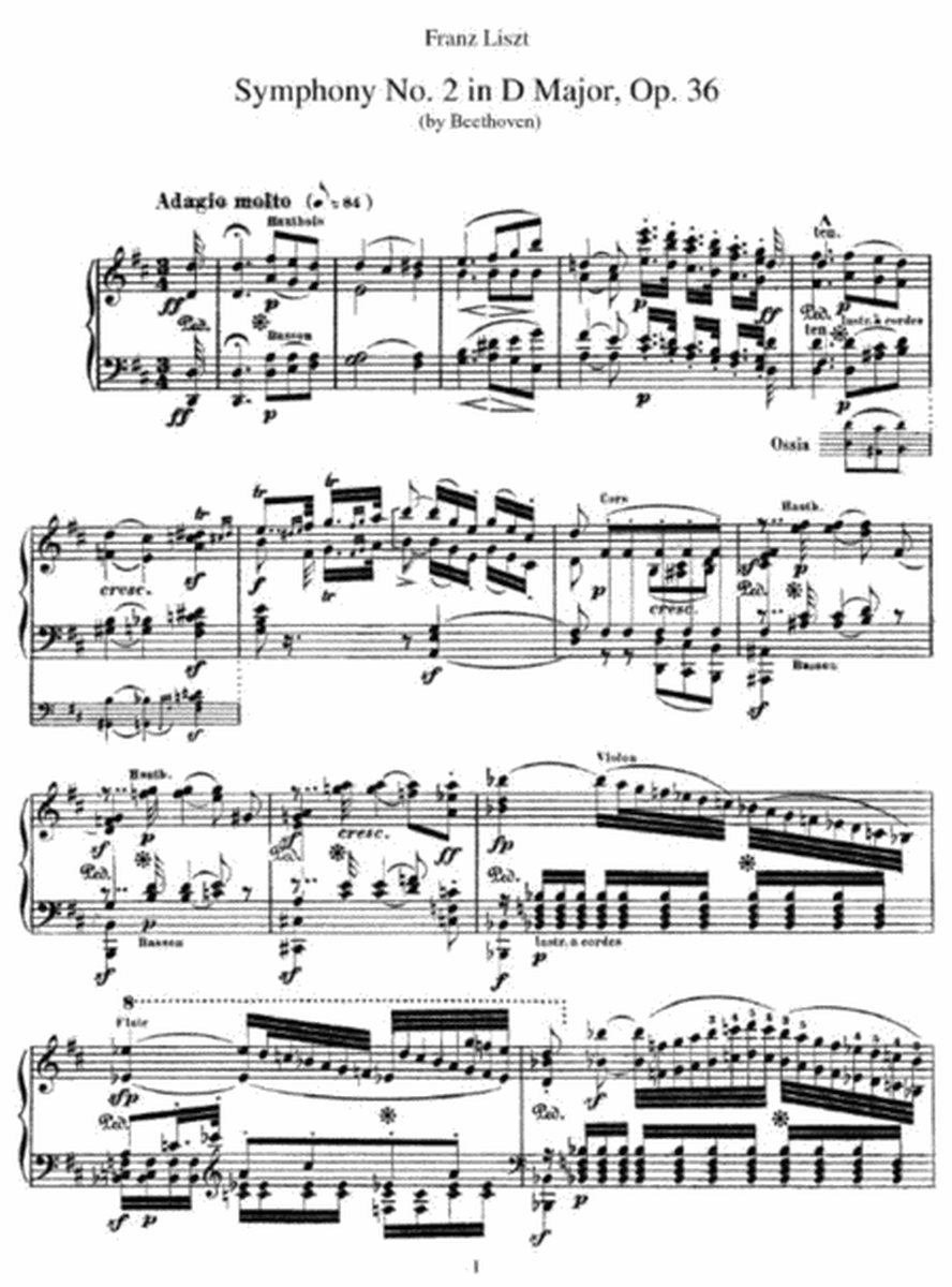 Franz Liszt - Symphony No. 2 in D Major, Op. 36 (by Beethoven)