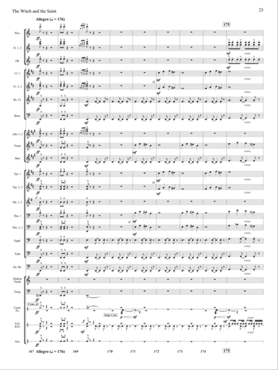 The Witch and The Saint The Witch and The Saint Concert Band scores gallery preview page 22