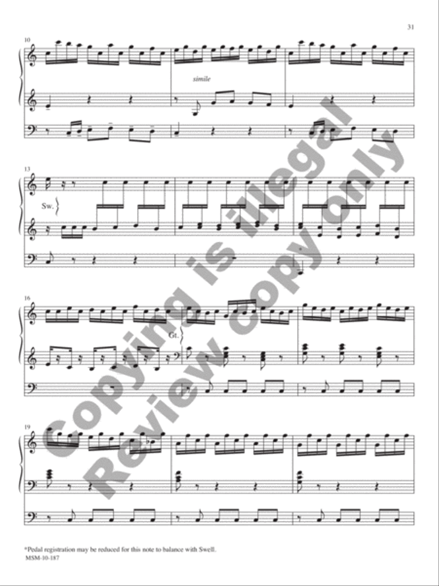 10 Transcriptions & Arrangements for Organ, Volume 2 Organ scores gallery preview page 13