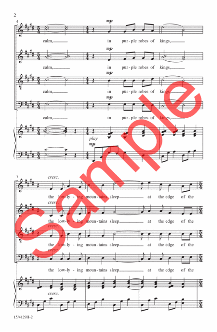The Blue Ridge Choir - Sheet Music page 3
