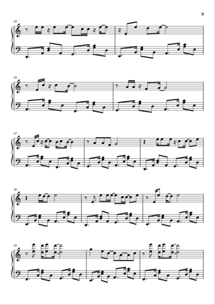 Domino Dancing Piano Solo scores gallery preview page 3