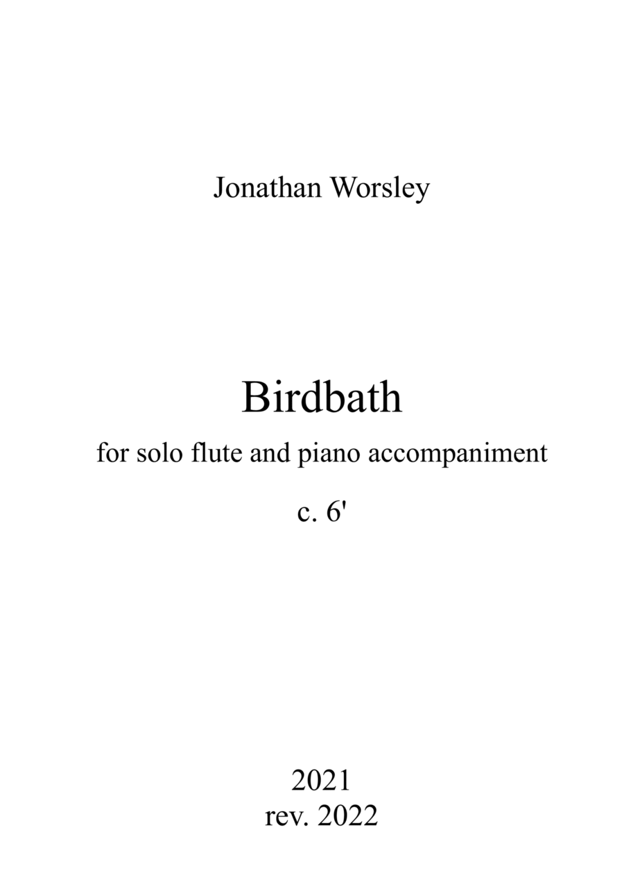 Birdbath Flute Solo scores gallery preview page 1