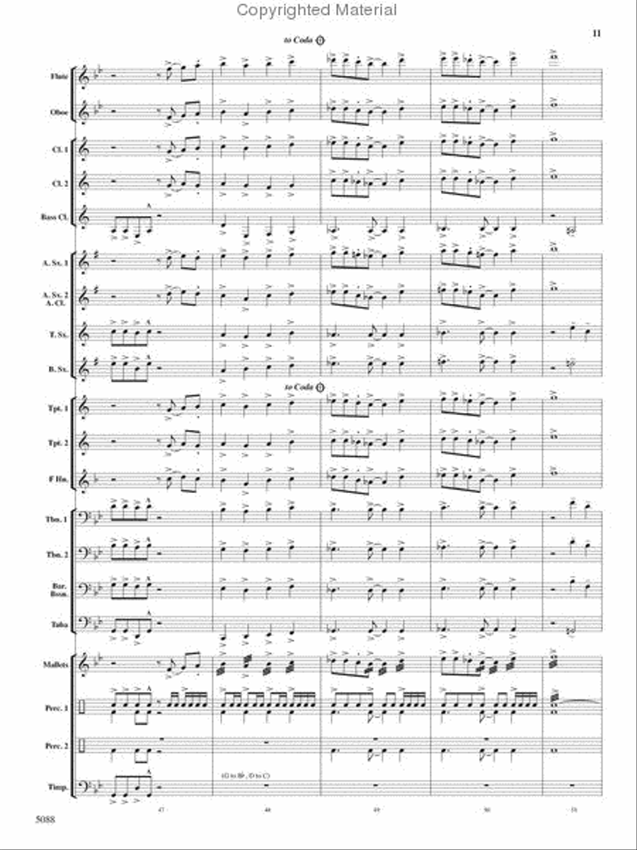 Stone Mountain Fantasy Stone Mountain Fantasy Concert Band scores gallery preview page 11
