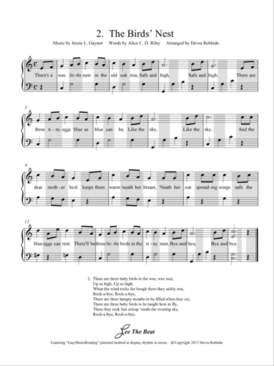 Songs of the Child World Volume 1 - Animals Piano Method scores gallery preview page 4