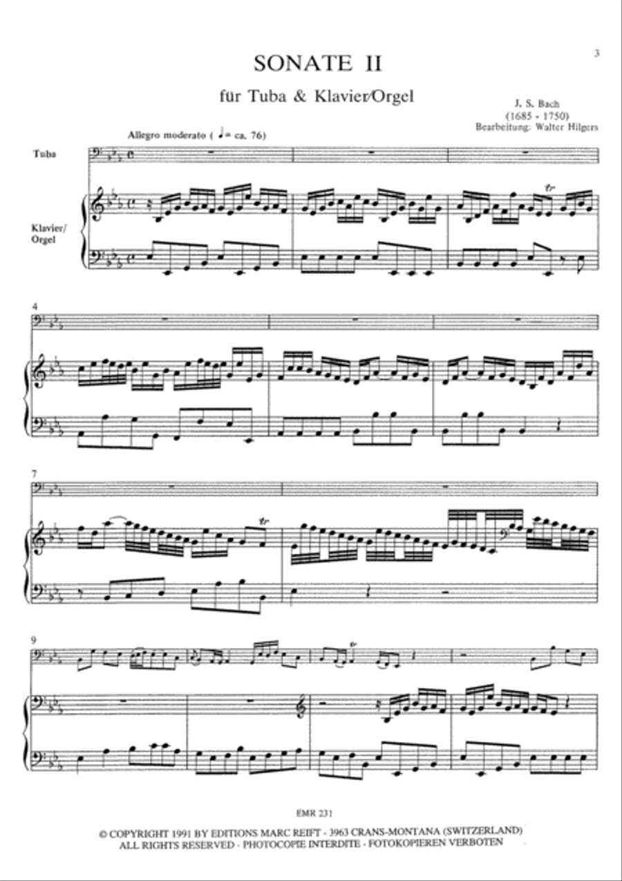 Sonate II Tuba scores gallery preview page 4