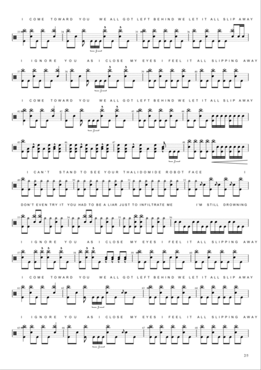 Left Behind Drum Set scores gallery preview page 2
