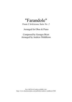 Book cover for Farandole arranged for Oboe and Piano