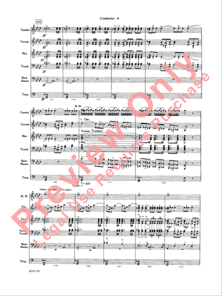 Manzoni Requiem (Excerpts) Concert Band scores gallery preview page 10