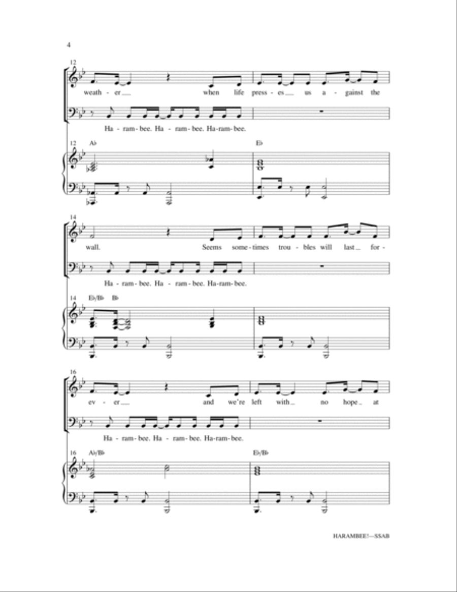 Harambee! Choir scores gallery preview page 3