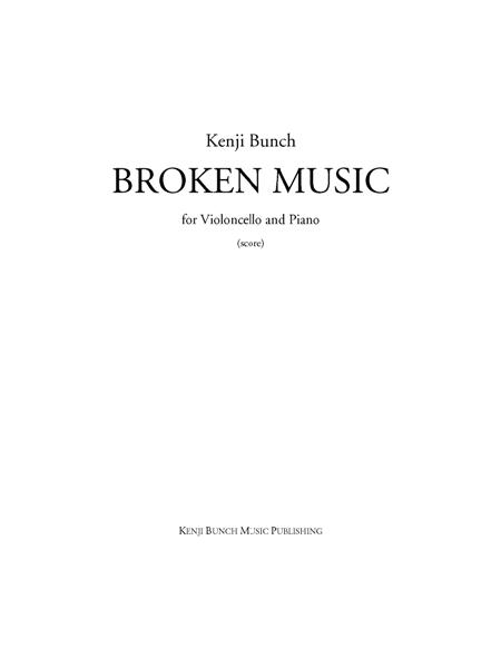 Broken Music (score and part)