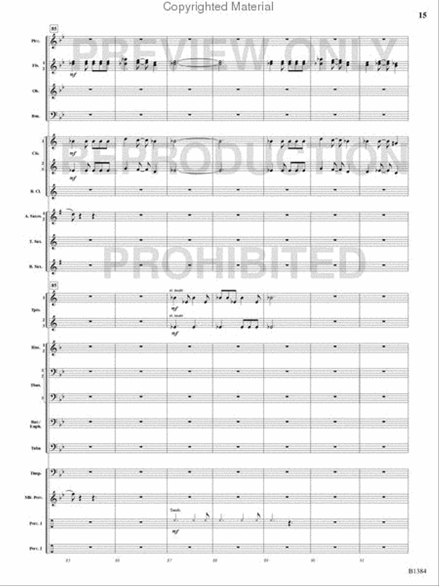 Summer Resounding! Concert Band scores gallery preview page 14