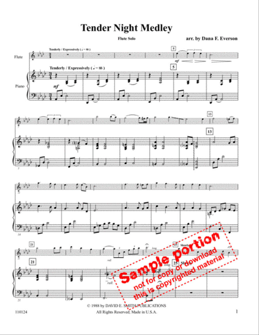 Tender Night Medley Oboe scores gallery preview page 2
