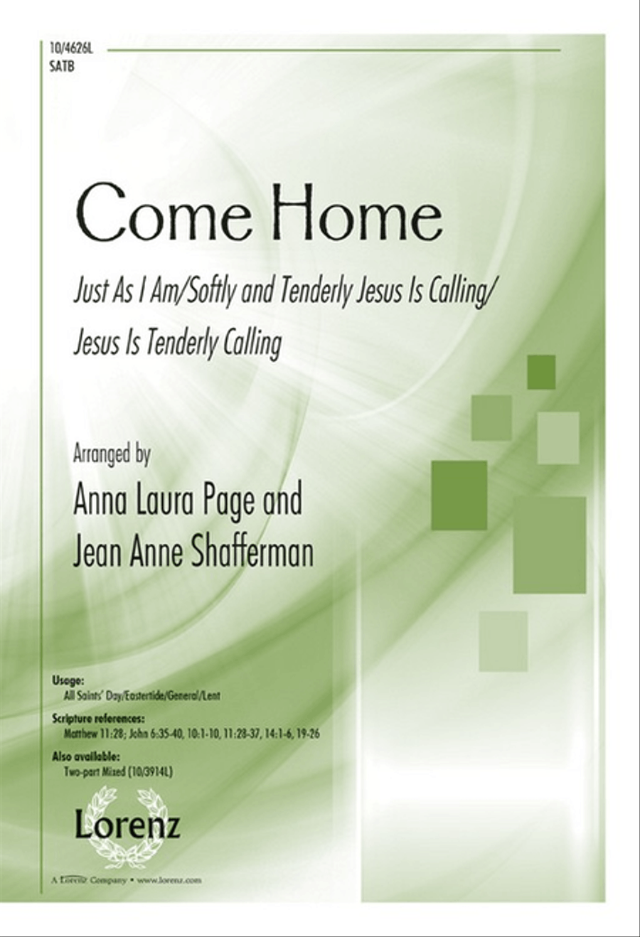Come Home Come Home 4-Part scores gallery preview page 1