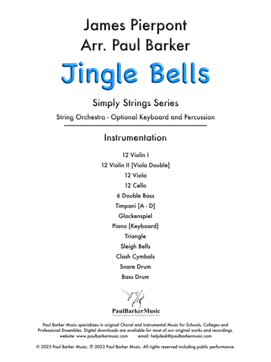 Jingle Bells (String Orchestra) image number null