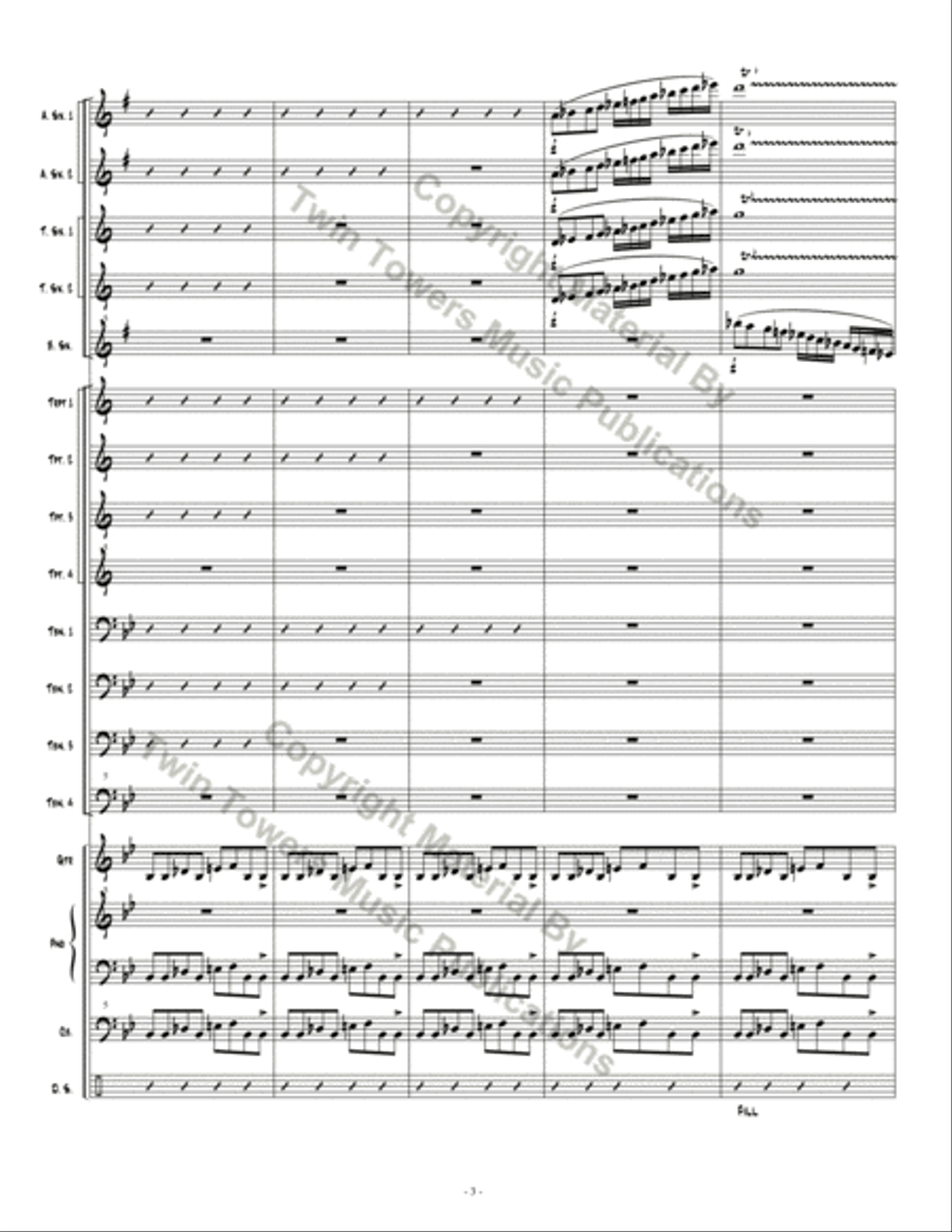 Espionage 1 Jazz Ensemble scores gallery preview page 4