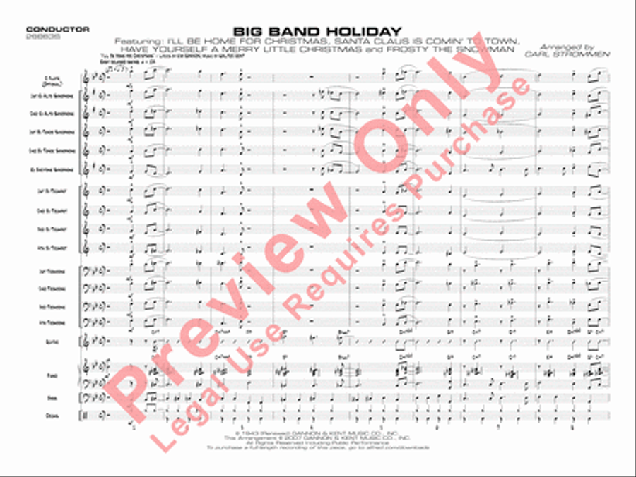 Big Band Holiday Big Band Holiday Jazz Ensemble scores gallery preview page 4