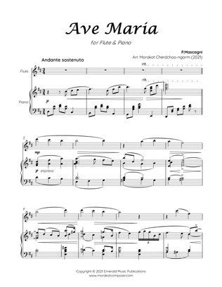 AVE MARIA MASCAGNI for Flute & Piano
