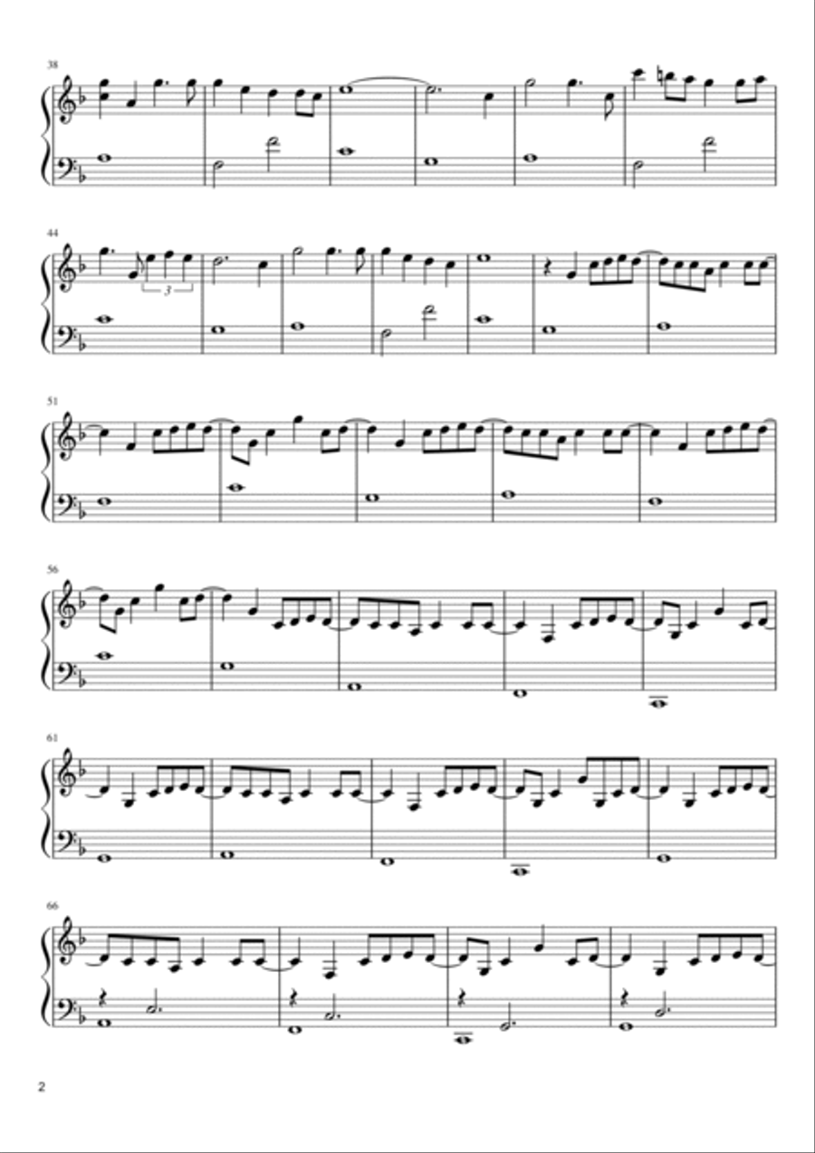 Kataware Doki Easy Piano scores gallery preview page 2