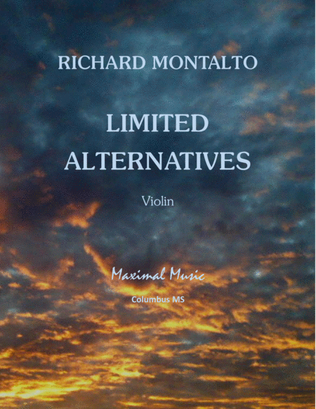 Book cover for Limited Alternatives