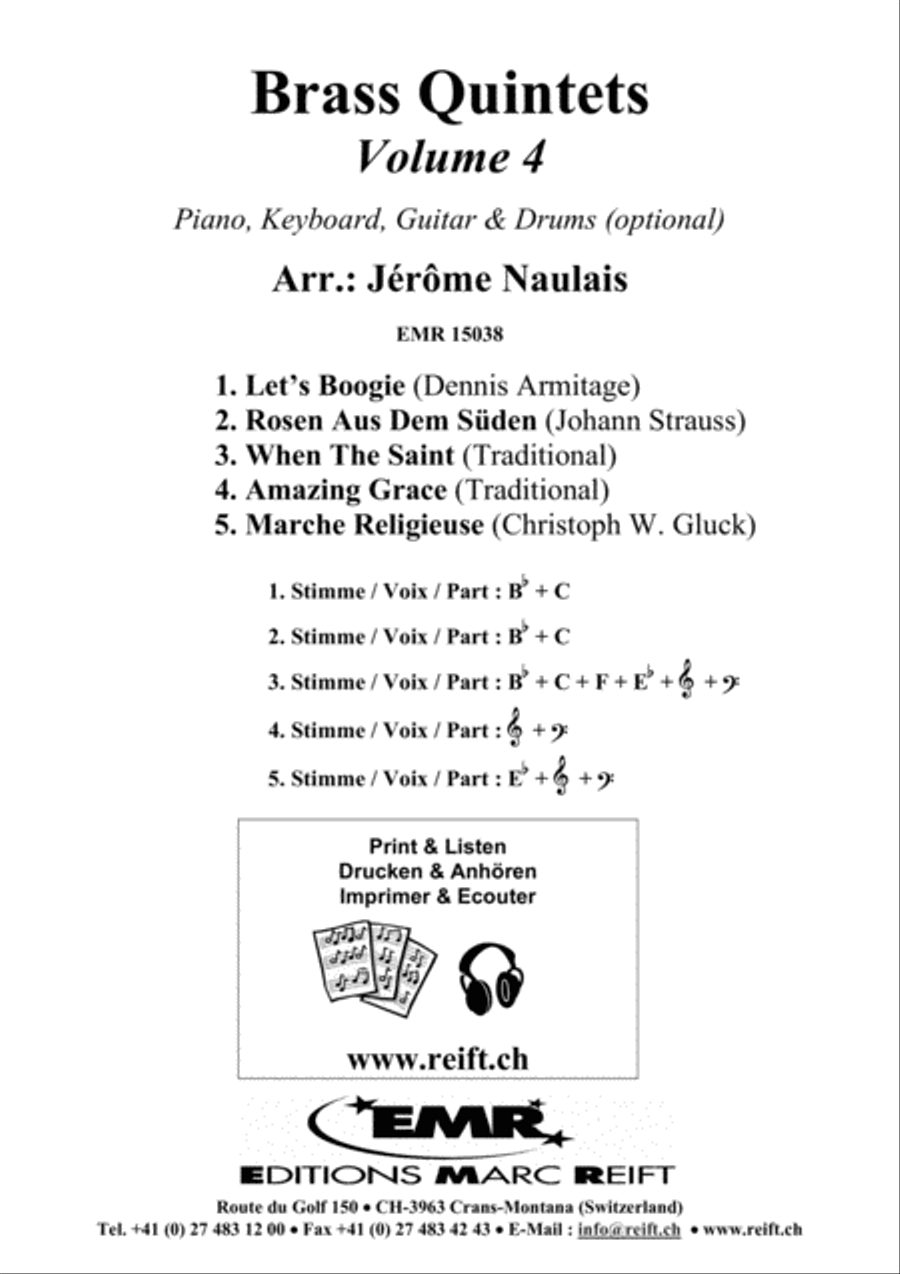 Brass Quintets Vol. 4 Brass Band scores gallery preview page 2